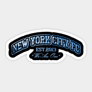 New York City FC Chrome Effect Sticker